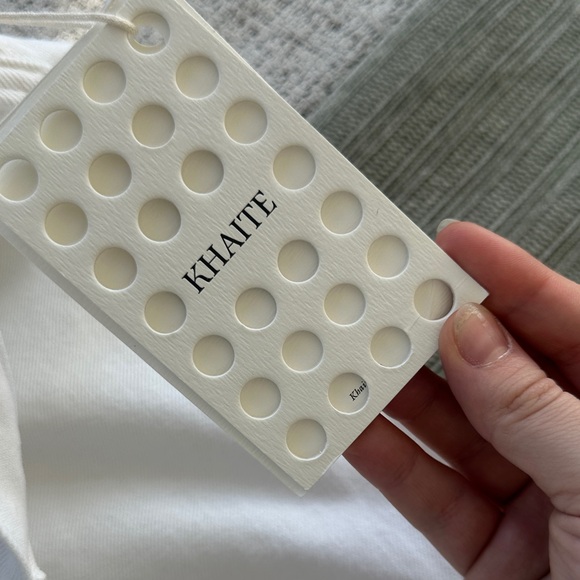 NWT KHAITE Bonnie White Straight-Leg Jeans US28 - Picture 7 of 8